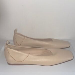 Maria Luca Chic Beige Women's Flats with Chain Detail